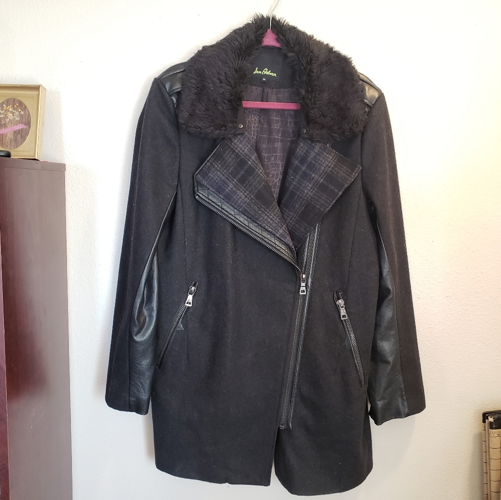 Sam Edelman Wool Blend Lined Winter Coat Women's Size XL